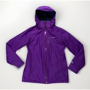 Columbia Nordic Point II Interchangeable Omni-Tech Purple Winter Coat Womens Med